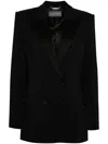 Alberta Ferretti Double-breasted Blazer In Black