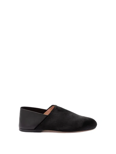 Alberta Ferretti Calf Leather Elegance Shoes In Black