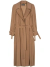 ALBERTA FERRETTI CAMEL BROWN TRENCH