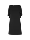 CAPE-STYLE SHIFT MINI DRESS