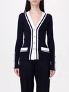 Alberta Ferretti Cardigan Mit Kontrastdetails In Blue
