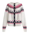 Alberta Ferretti Patterned Wool Cardigan In Multi