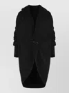 Alberta Ferretti Cashmere Wool Blend Cardigan With Shawl Collar In Black