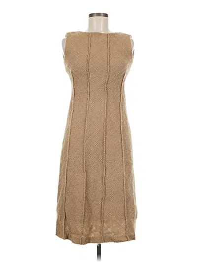Pre-owned Alberta Ferretti Casual Dress In Tan