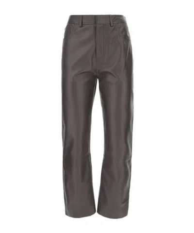 Alberta Ferretti Casual Trousers With Belt Loops In Brown