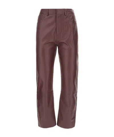 Alberta Ferretti Casual Trousers With Belt Loops In Brown