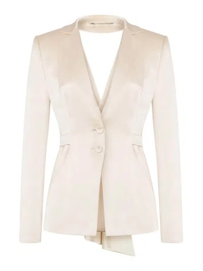Alberta Ferretti Jacket In Beige