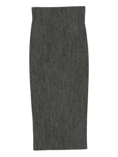 ALBERTA FERRETTI CHARCOAL PENCIL SKIRT ALBERTA FERRETTI