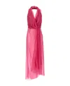 Alberta Ferretti Chiffon Blouse In Pink