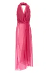 Alberta Ferretti Fuchsia Chiffon Top