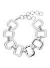 ALBERTA FERRETTI SILVER COLORED GEOMETRIC NECKLACE WITH CRYSTALS IN METAL WOMAN