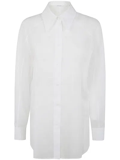 Alberta Ferretti Classic Organdy Shirt In White