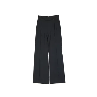 Alberta Ferretti Classic Trousers In Black