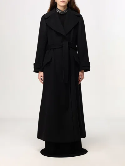 Alberta Ferretti Coat  Woman Color Black In Schwarz