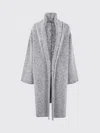 Alberta Ferretti Alberta Ferreti Shaw Boucle Coat In Brown