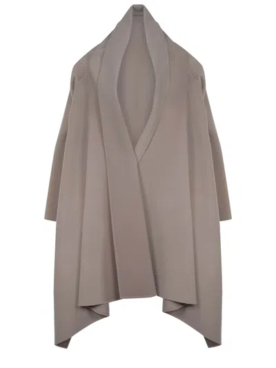 Alberta Ferretti Coat In Gray