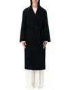 Alberta Ferretti Alberta Ferreti Coat In Double-face Wool In Black