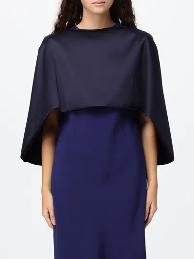 Alberta Ferretti Coat Woman In Blue