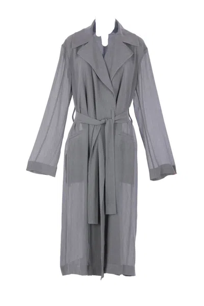 Alberta Ferretti Coats In Gray