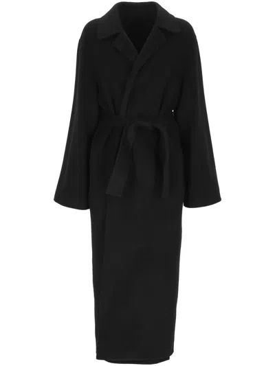 Alberta Ferretti Coats In Black