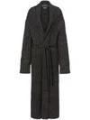 Alberta Ferretti Ribbed-knit Cardigan In Black