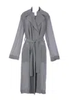 Alberta Ferretti Coats In Gray