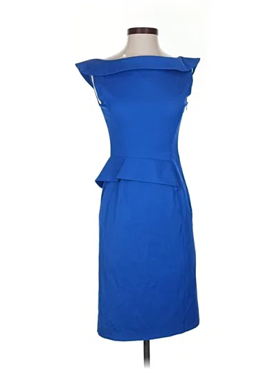 Pre-owned Alberta Ferretti Cocktail Dress In Blue