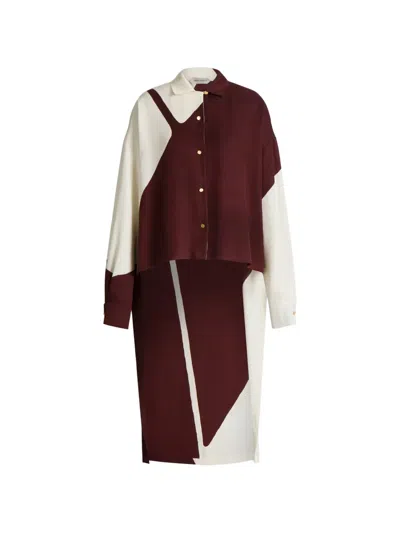 Alberta Ferretti Graphic Print Shirt Shirt And Blouse Multicolor