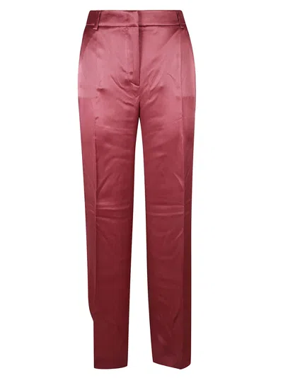Alberta Ferretti Concealed Trousers In Red