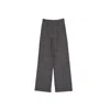 Alberta Ferretti Cotton And Wool Trousers In Gray
