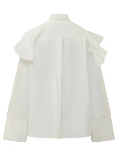 Alberta Ferretti Cotton Blouse In White