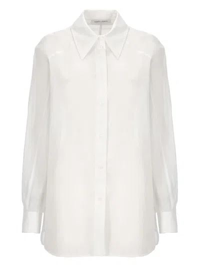 Alberta Ferretti Cotton Blusa In White