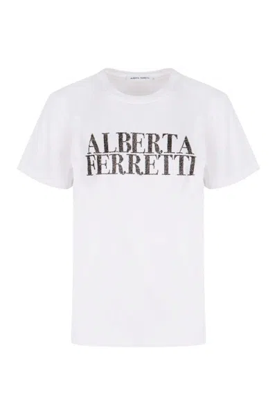 ALBERTA FERRETTI ALBERTA FERRETTI COTTON CREW-NECK T-SHIRT