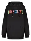 Alberta Ferretti Cotton Hoodie In Black