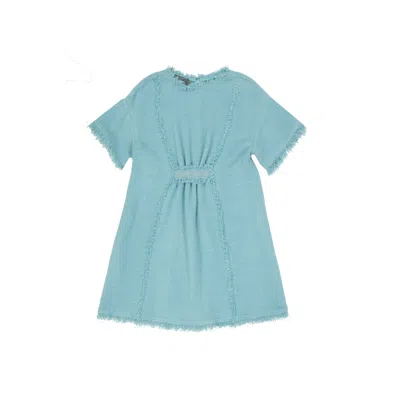 Alberta Ferretti Cotton Mini Dress In Green