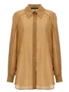 ALBERTA FERRETTI COTTON SHIRT SHIRT, BLOUSE BEIGE