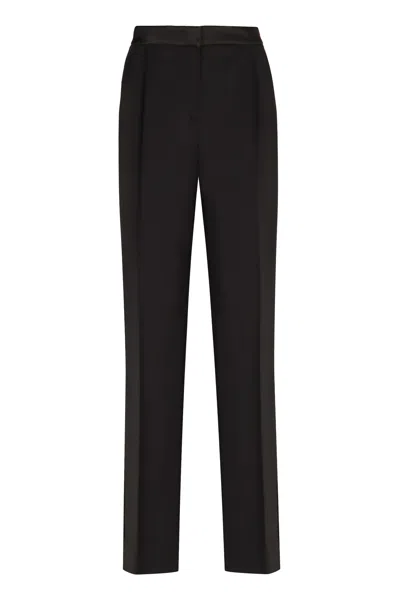 ALBERTA FERRETTI CRÊPE WIDE-LEG TROUSERS