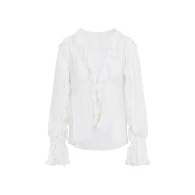 Alberta Ferretti Alberta Ferreti Creponne Shirt In White