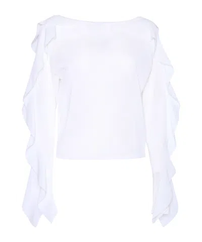 Alberta Ferretti Crew Neck Blouse