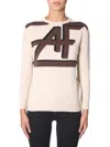 Alberta Ferretti Intarsia-knit Jumper In Beige