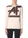 Alberta Ferretti Intarsia-knit Jumper In Beige