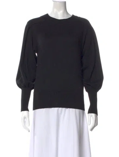 Pre-owned Alberta Ferretti Crew Neck Sweater In Black