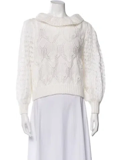 Pre-owned Alberta Ferretti Crew Neck Sweater In Neutral