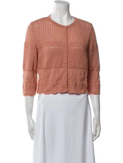 Pre-owned Alberta Ferretti Crew Neck Sweater In Pink