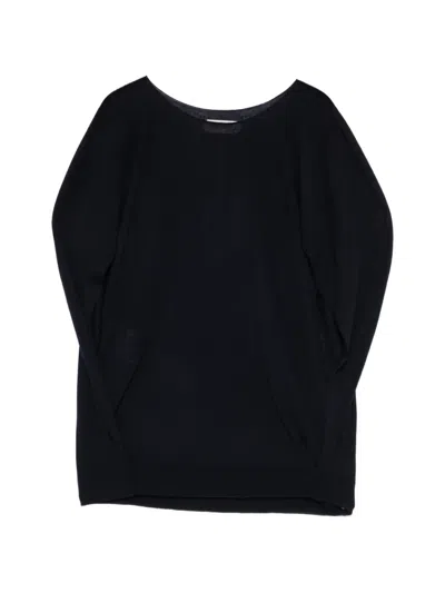 Alberta Ferretti Crew-neck Top In Black