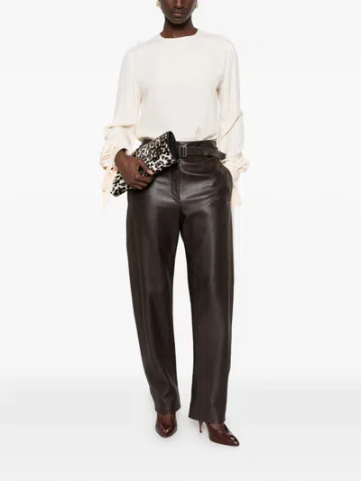 Alberta Ferretti Crew-neck Blouse In Multi