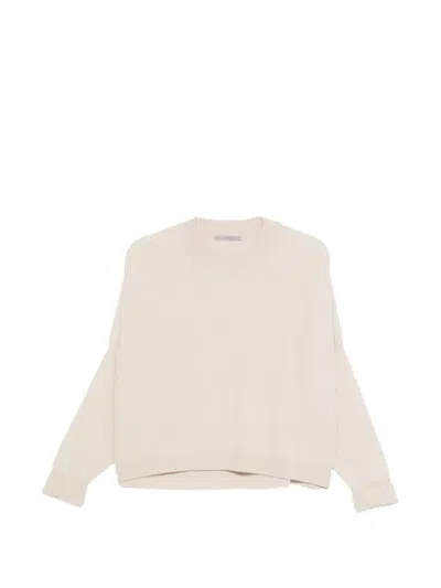 Alberta Ferretti Crew-neck Sweater In Neutral