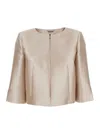 Alberta Ferretti Round Collar Short Jacket