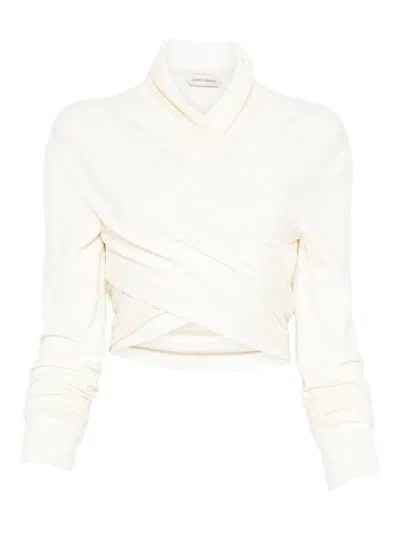 Alberta Ferretti Crossover Top In White