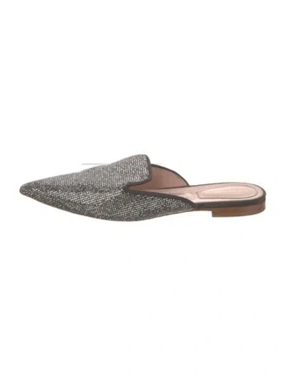 Pre-owned Alberta Ferretti Crystal Mules